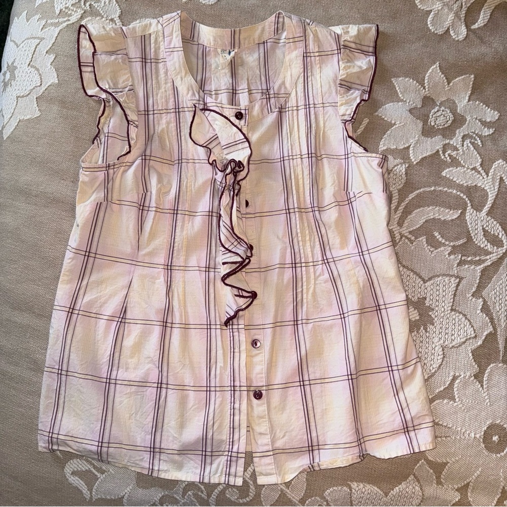 Anthropologie Edme & Estelle Cotton Sleeveless Top